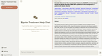 Bipolar Disorder Treatment Guideline Chatbot